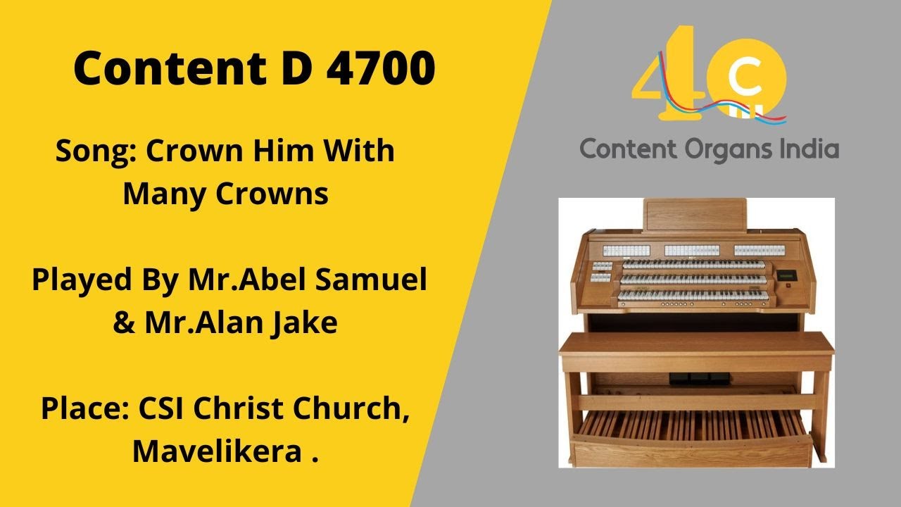 Crown Him with many crowns Hymn played In Content Classical Organs