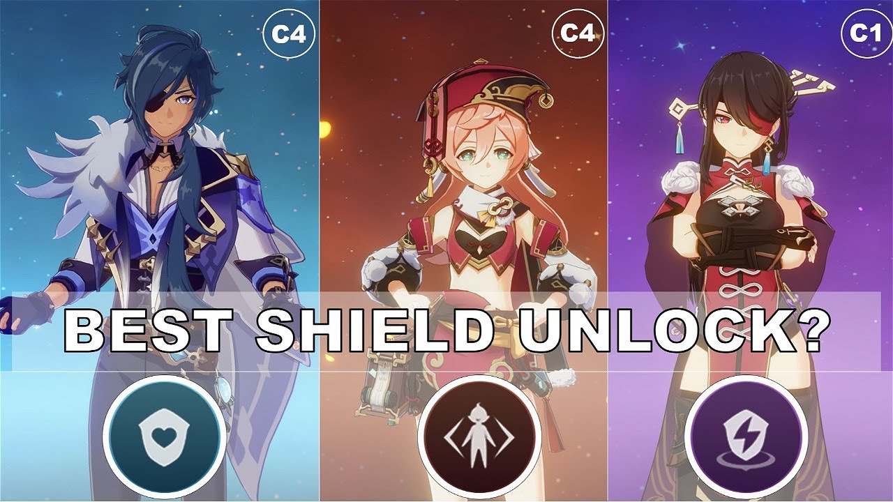 Kaeya Vs. Yanfei Vs. Beidou | Shield Comparison - Genshin Impact