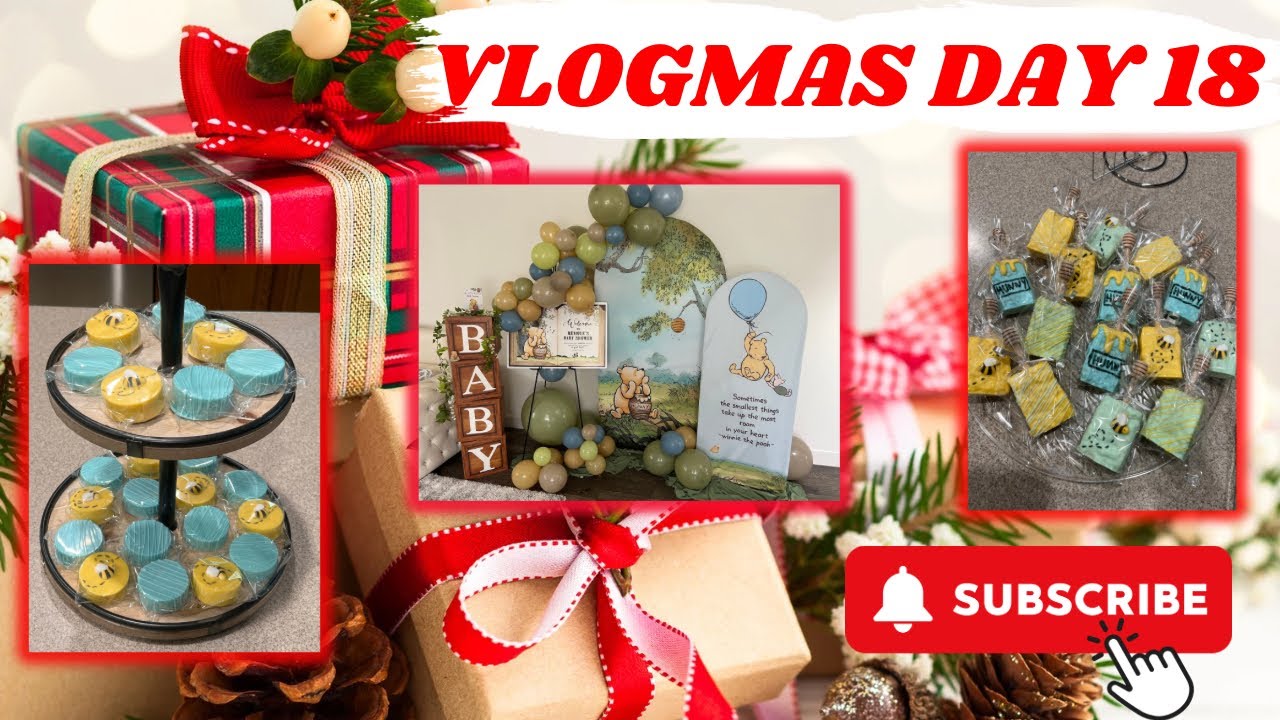 Making a baby shower order of CHOCOLATE COVERED treats! | Day 18 Of Vlogmas