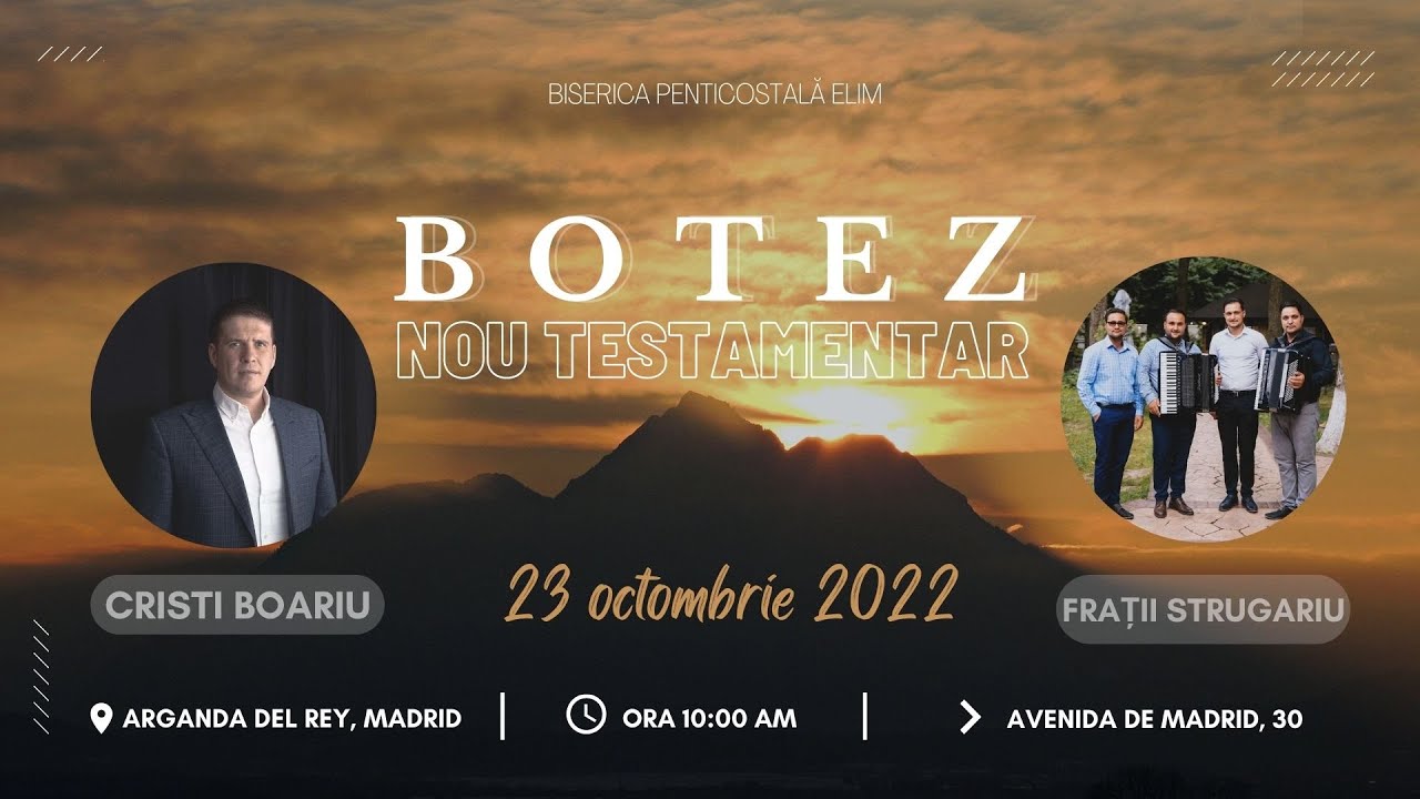 Cristi Boariu și Fratii Strugariu | Botez Nou Testamentar  | 23 Oct. 2022