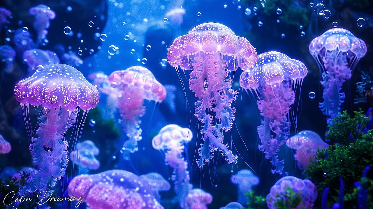 Healing songs of Jellyfish & Coral Reef  Deep Meditative Music for Harmony of Inner Peace #9