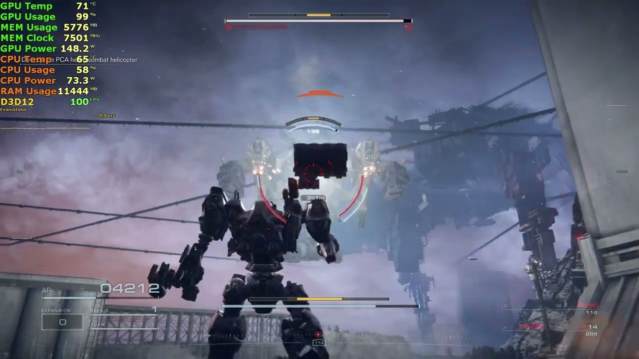 ARMORED CORE VI FIRES OF RUBICON - Ryzen 5 5600x + RTX 3060 12GB