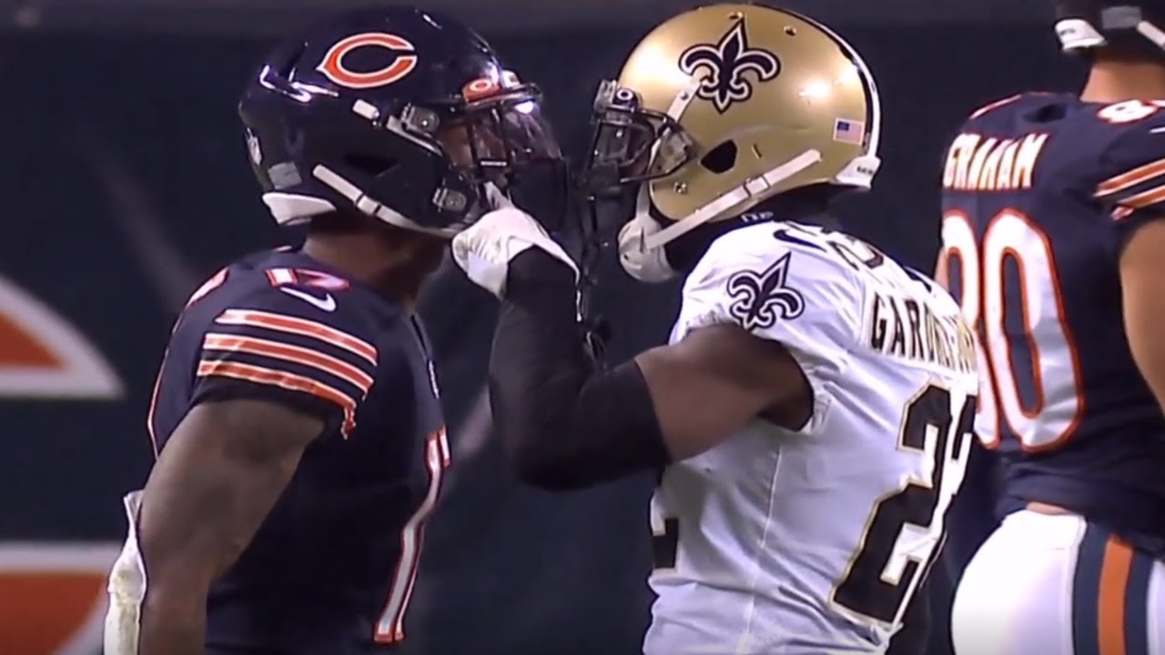 Javon Wims CHEAP SHOT Punches & Fight (Ejected) | Saints vs. Bears | NFL Week 8