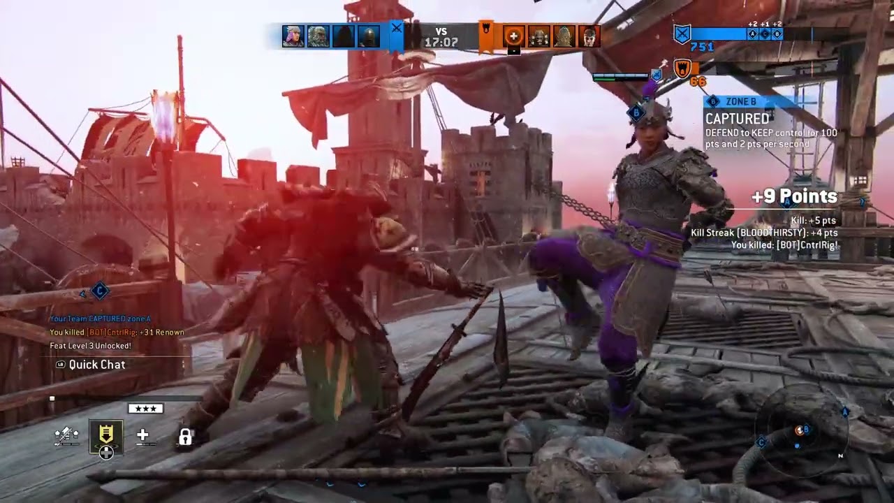 For Honor Tiandi Standard Dominion Gameplay - No Commentary - vs Bots