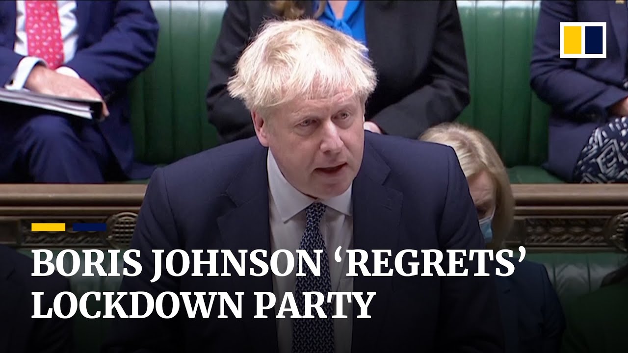 Boris Johnson apologises for attending &lsquo;work&rsquo; party during Covid-19 lockdown