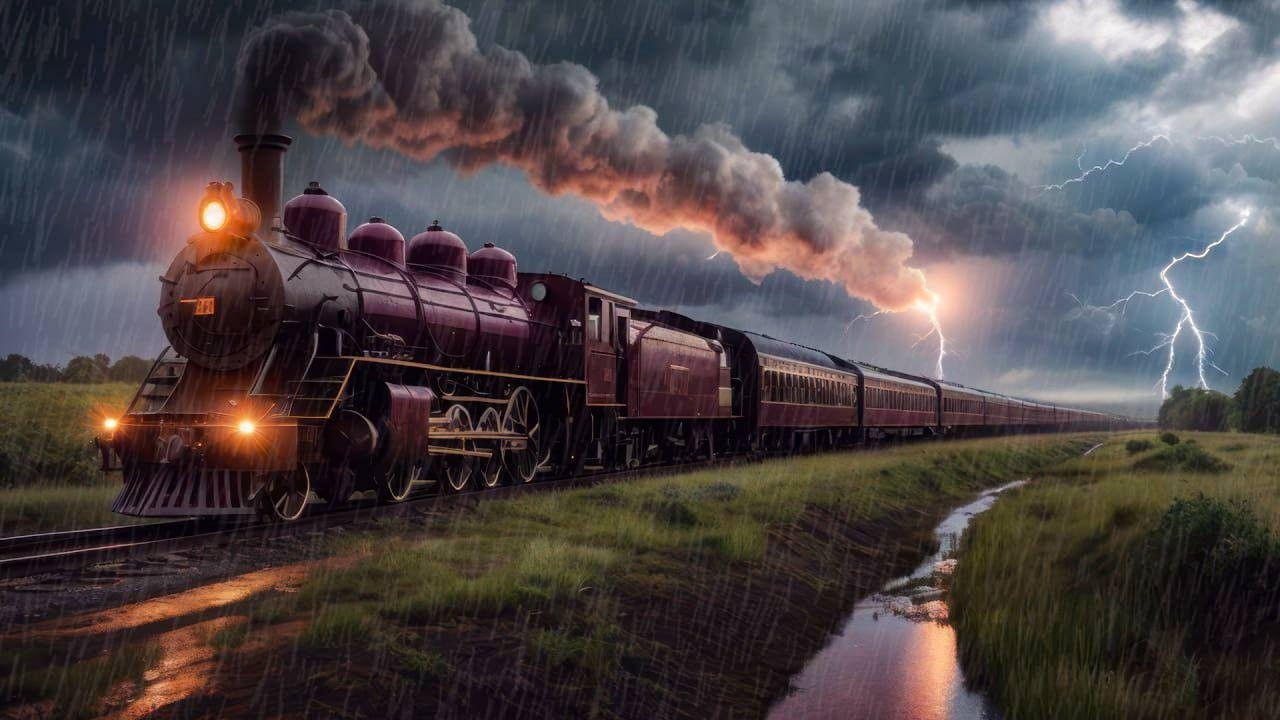 John sleeps on the train during the storm while traveling to the town of Valentine at night/RDR2ASMR