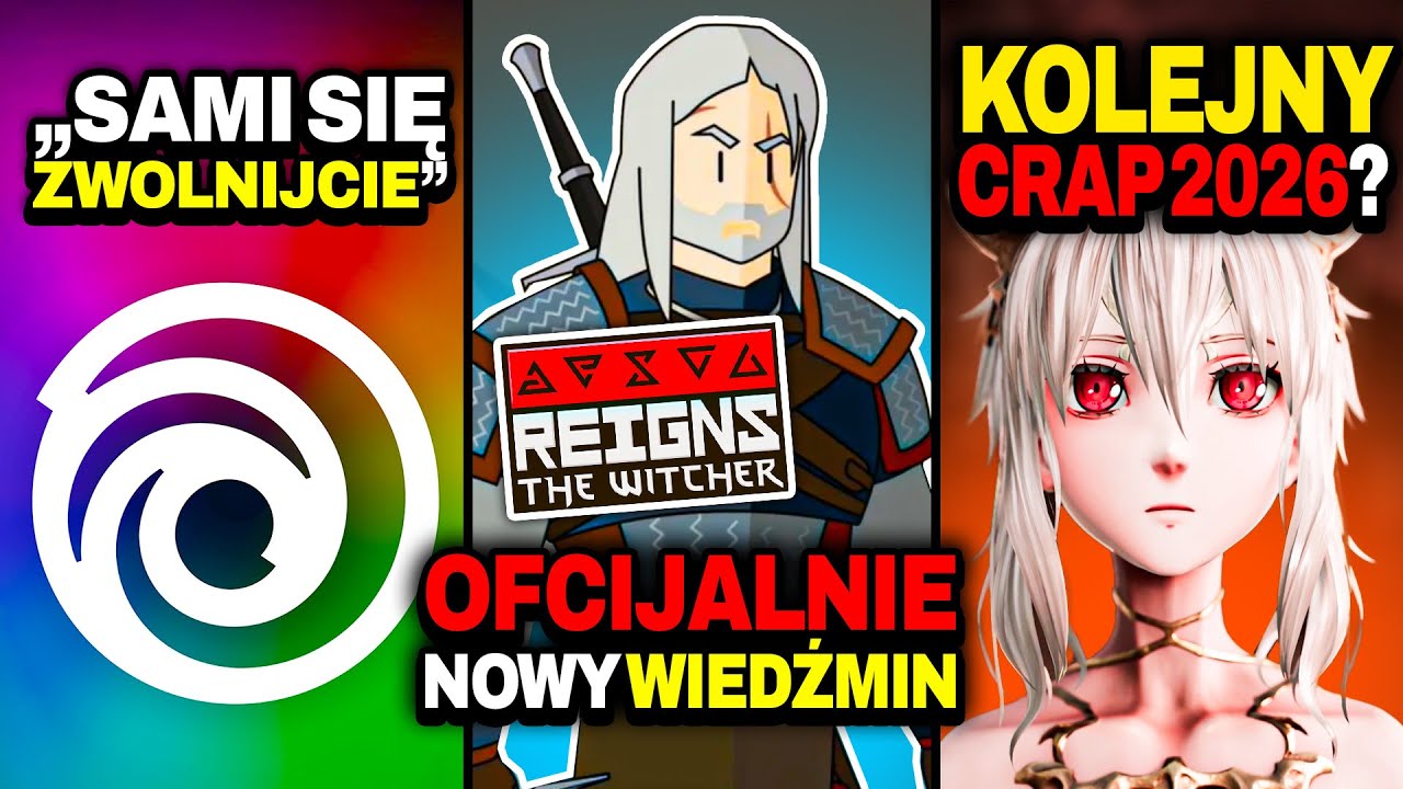 Nowa Gra WIEDŹMIN Oficjalnie Zapowiedziana — Code Vein 2 TO KOLEJNY CRAP 2026? — Ubisoft