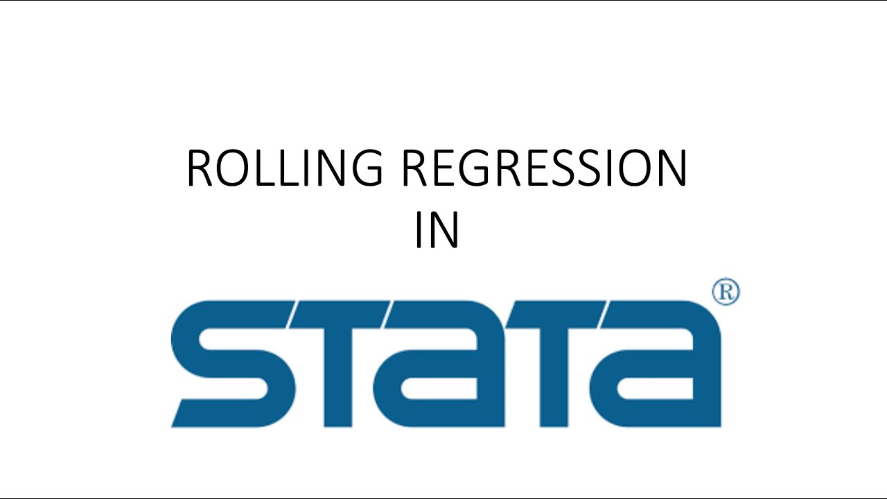 Stata Time Series Tutorial: The Rolling Regression