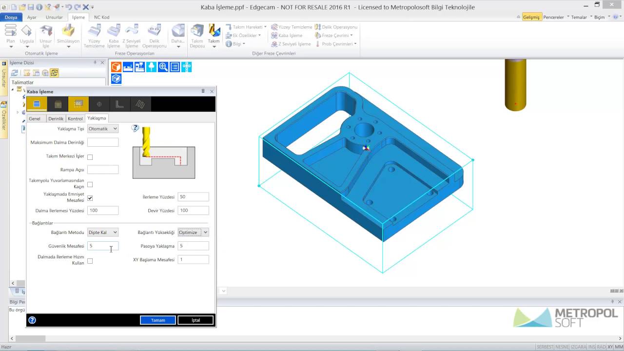 Edgecam Freze Kaba İşleme