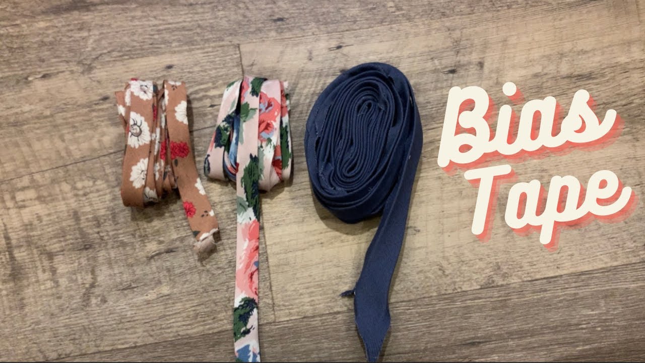 طريقة عمل شريط البييه / bias tape / دروس خياطة | made by hetaf