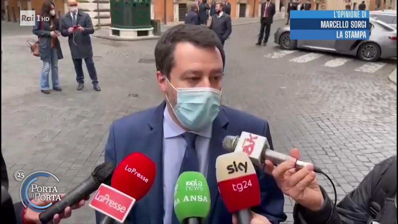 La federazione del centrodestra, chi &egrave; d'accordo e chi no - Porta a porta 08/06/2021
