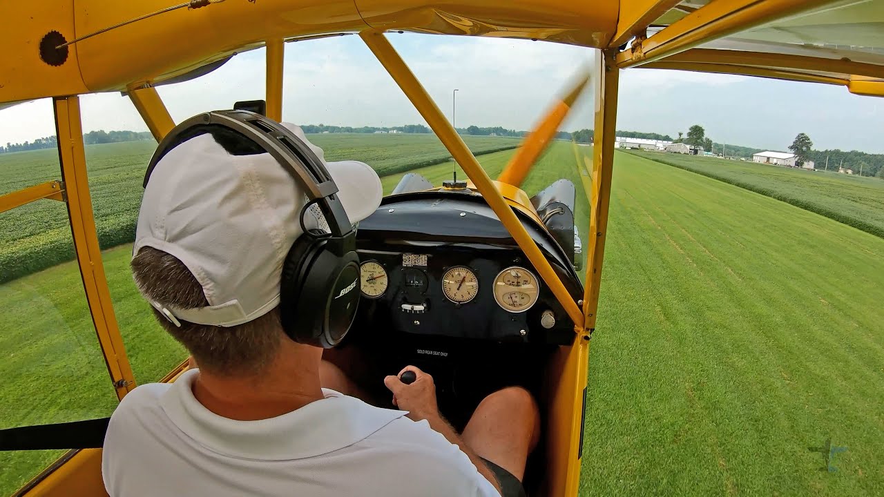 How to land a Piper J-3 Cub on a grass runway &ndash; Sporty's flight training tips with Patty Wagstaff