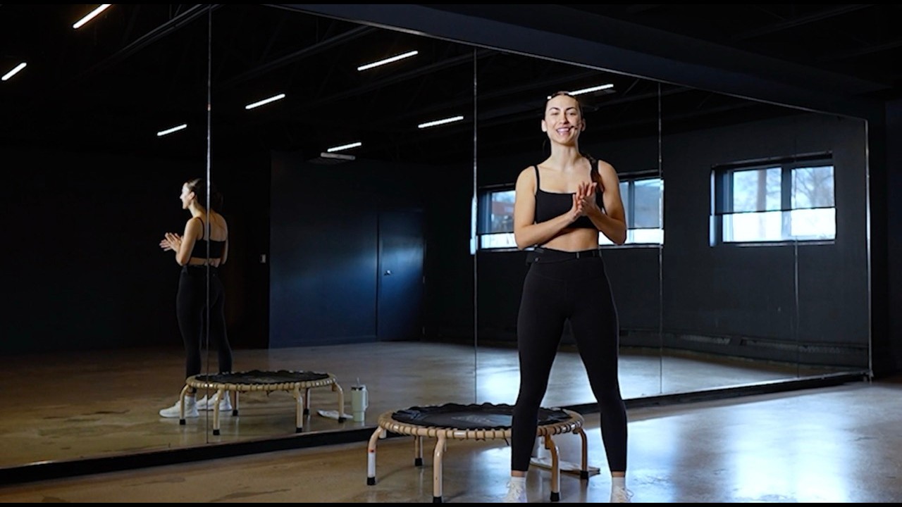 REBOUND LITE 45 with Emilee | 2 Leg Moves, Intro to SESSION® Rebounding Method