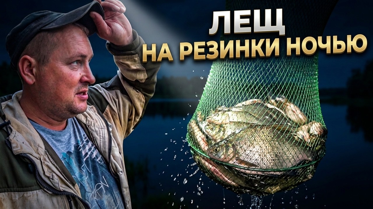 НОЧНАЯ РЫБАЛКА НА ЛЕЩА ОСВАИВАЮ ЛОВЛЮ НА РЕЗИНКИ. Рыбалка в Беларуси