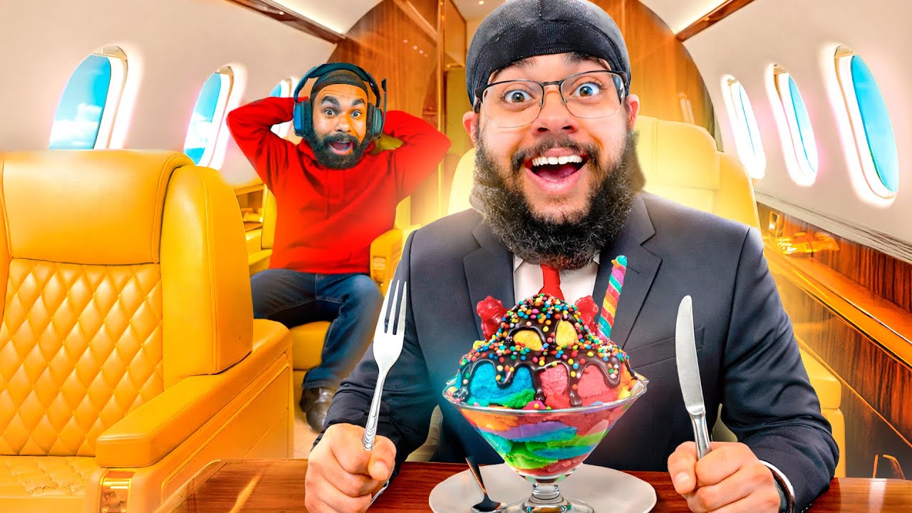 SURVIVING 24 HOURS IN A LUXURY PLANE CHALLENGE
