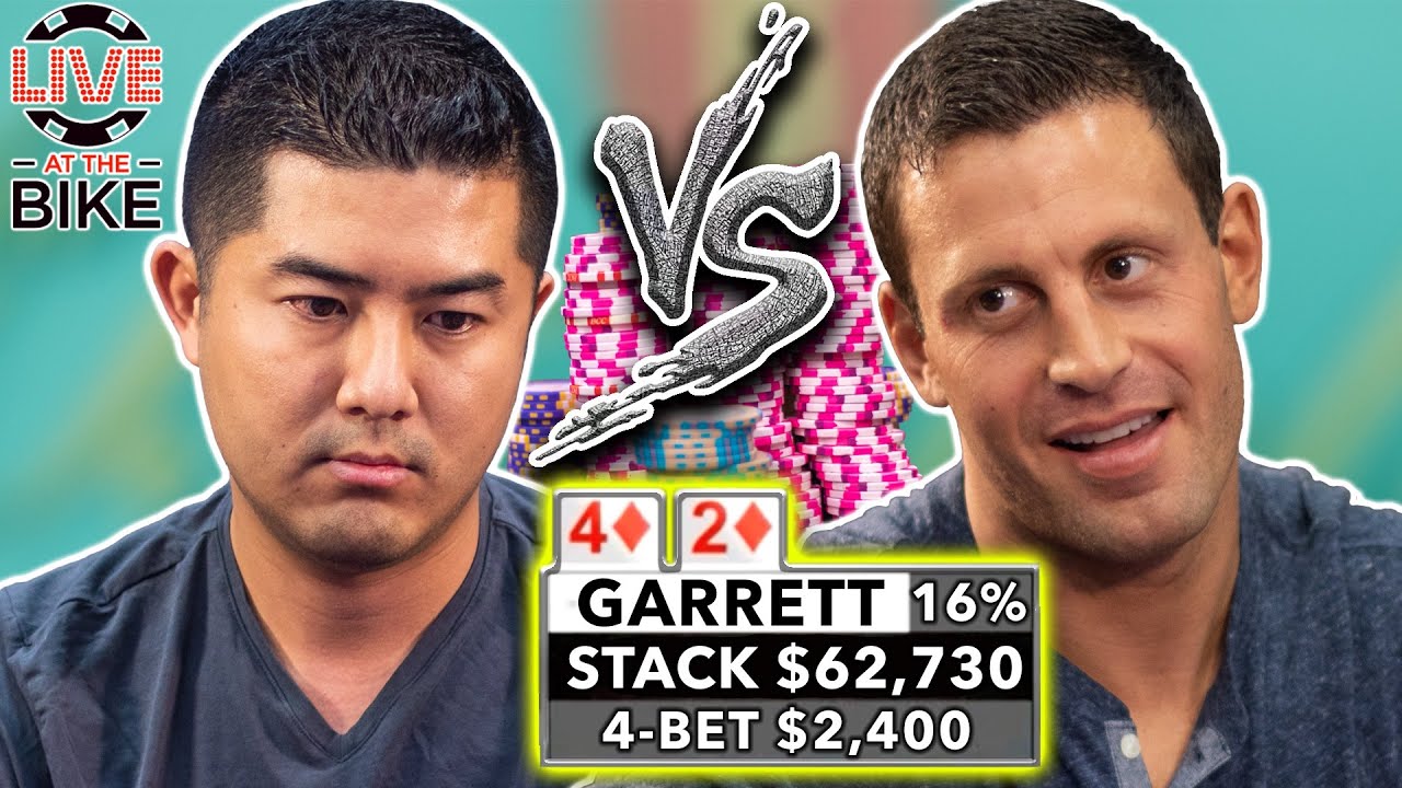 Deep Stacks Collide in Massive Pot ♠ Live at the Bike!