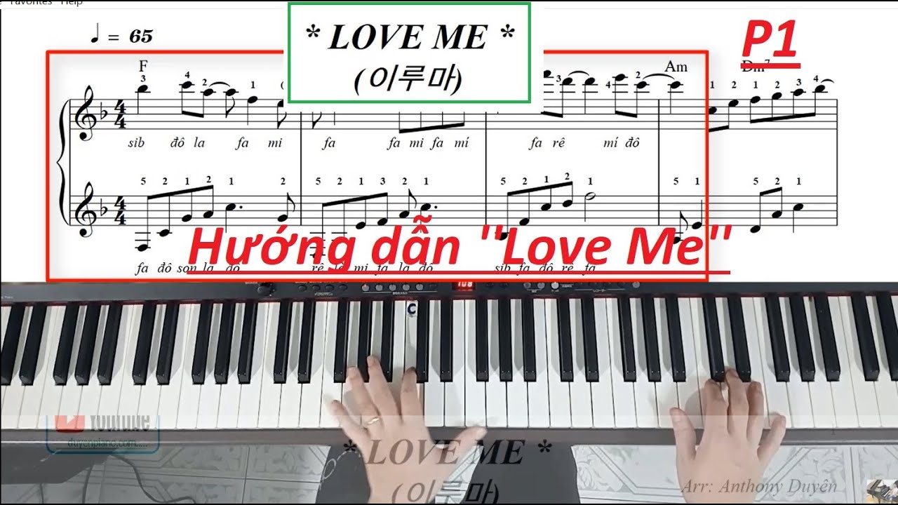 How to play ''Love Me'' - Yiruma (이루마) - Part 1 (free sheet)