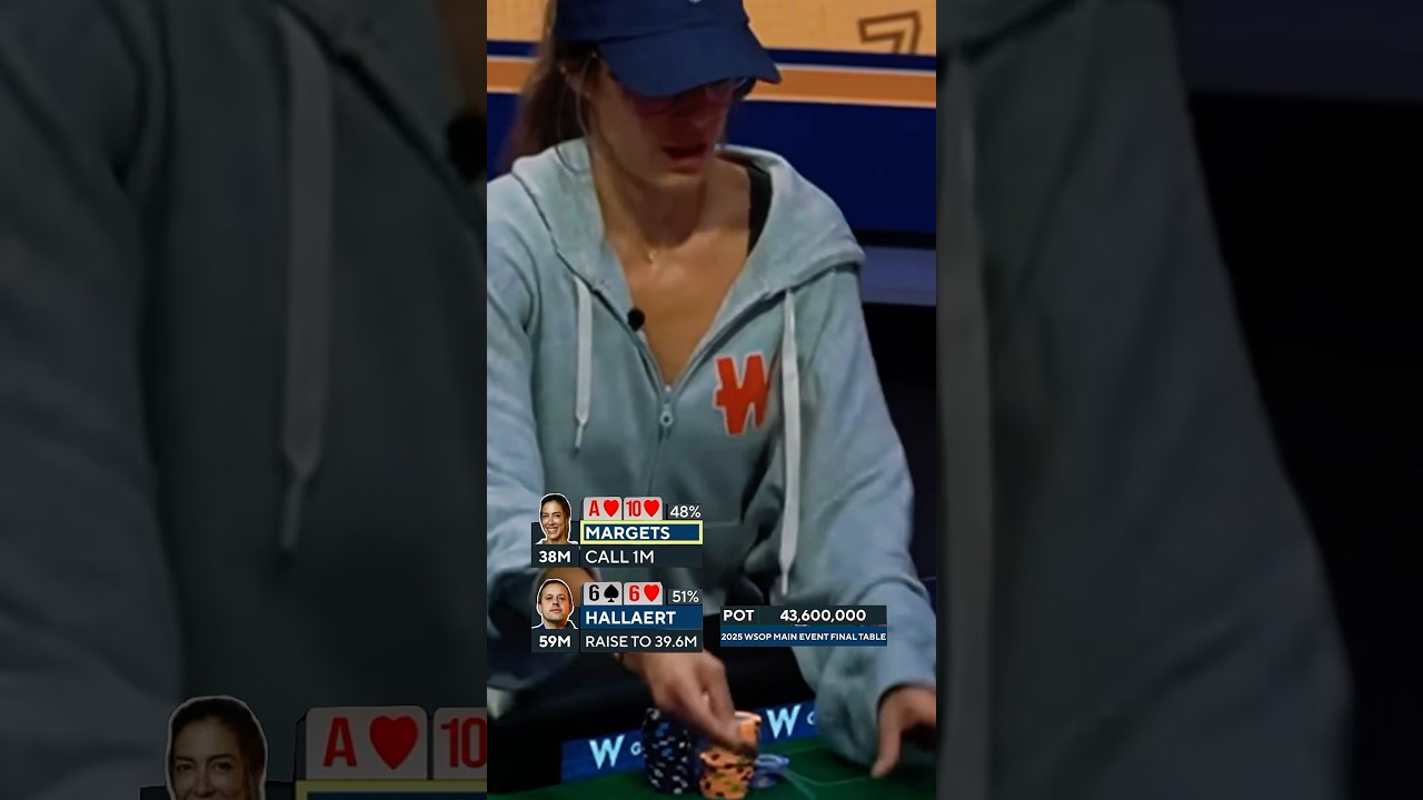 😱LEO MARGETS ALLIN con A&hearts;️10&hearts;️ en MESA FINAL WSOP MAIN EVENT #poker #vegas #leomargets #allin #wsop