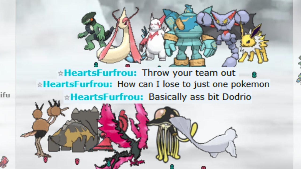 WHEN YOU BEAT A NOOB WITH JUST ONE DODRIO ON POKEMON SHOWDOWN!!!