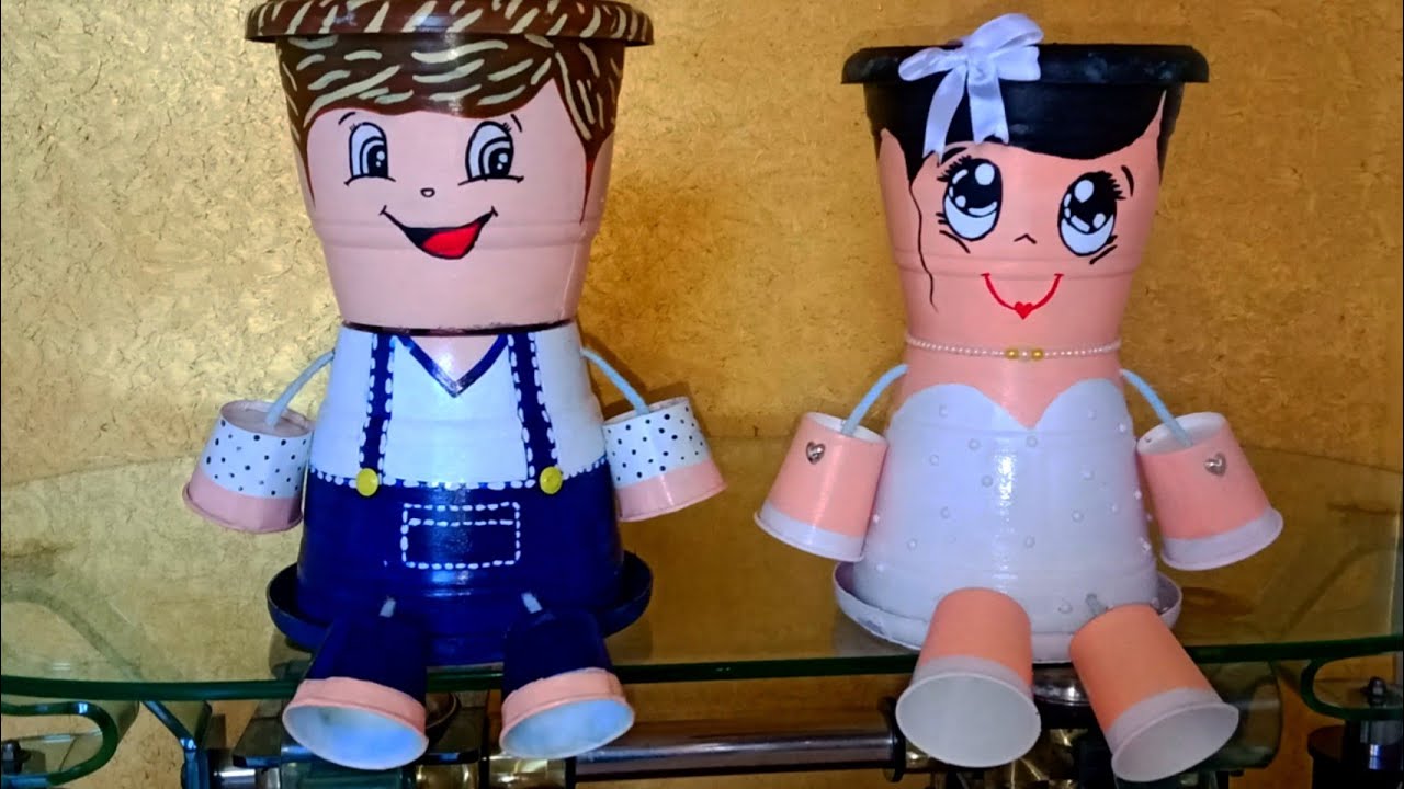 Pot People DIY I Pot Painting ideas I People Pot Painting ideas I DIY I