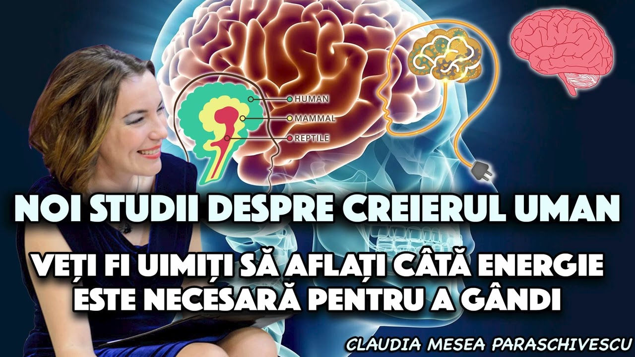 Noi studii despre creierul uman &ndash; Veți fi uimiți să aflați c&acirc;tă energie este necesară  pt a g&acirc;ndi