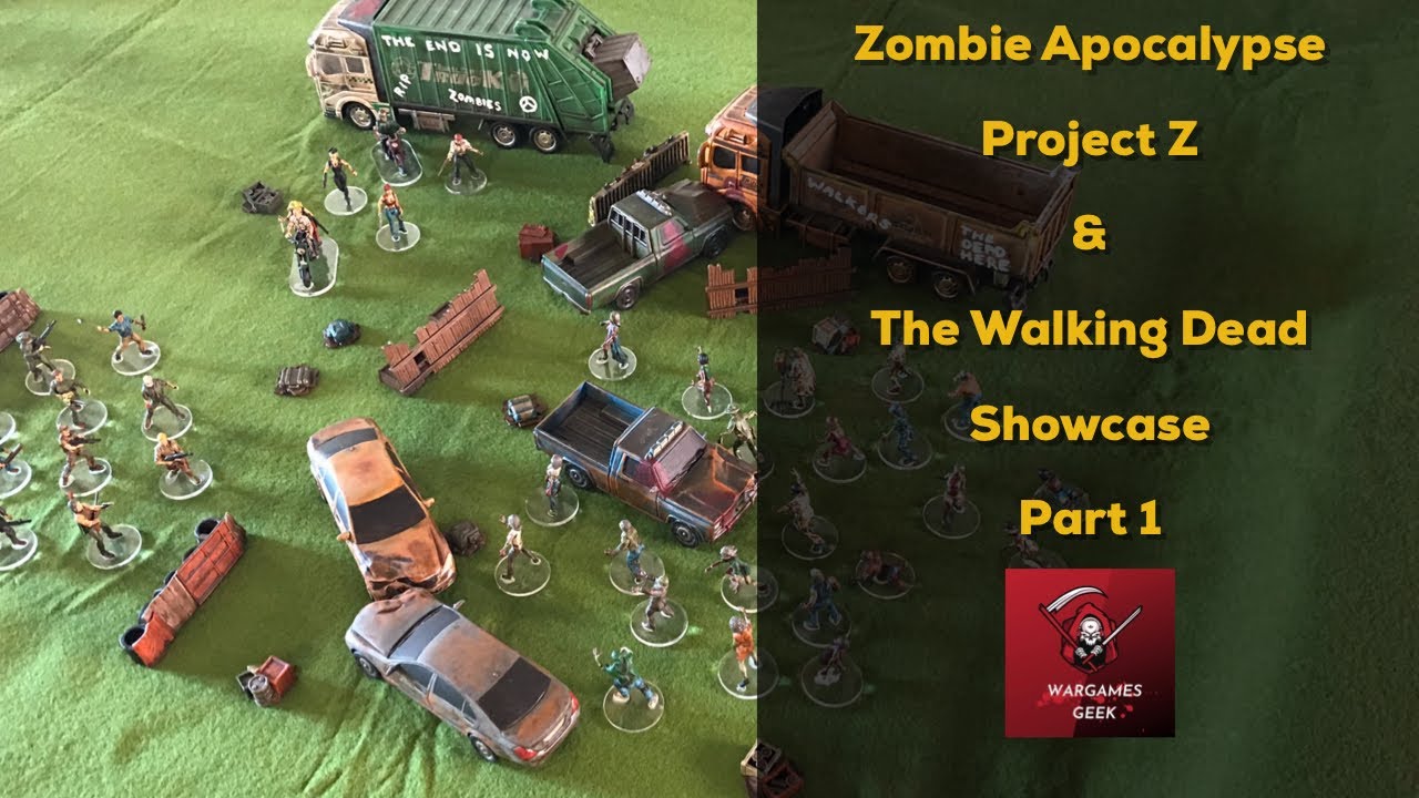 Zombie Apocalypse Skirmish Wargaming The Walking Dead and Project Z Showcase - Part 1