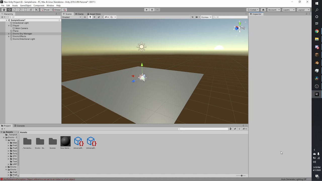 Enviro: Getting Started [Universal Render Pipeline]