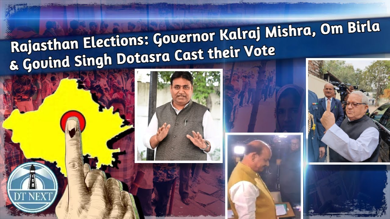 Rajasthan Election: Governor Kalraj Mishra, Om Birla & Govind Singh Cast their Vote | DT Next
