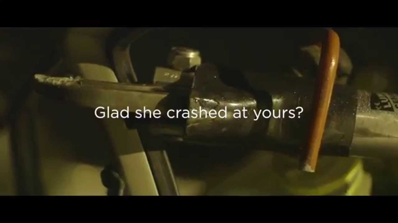 Glad she crashed at yours English