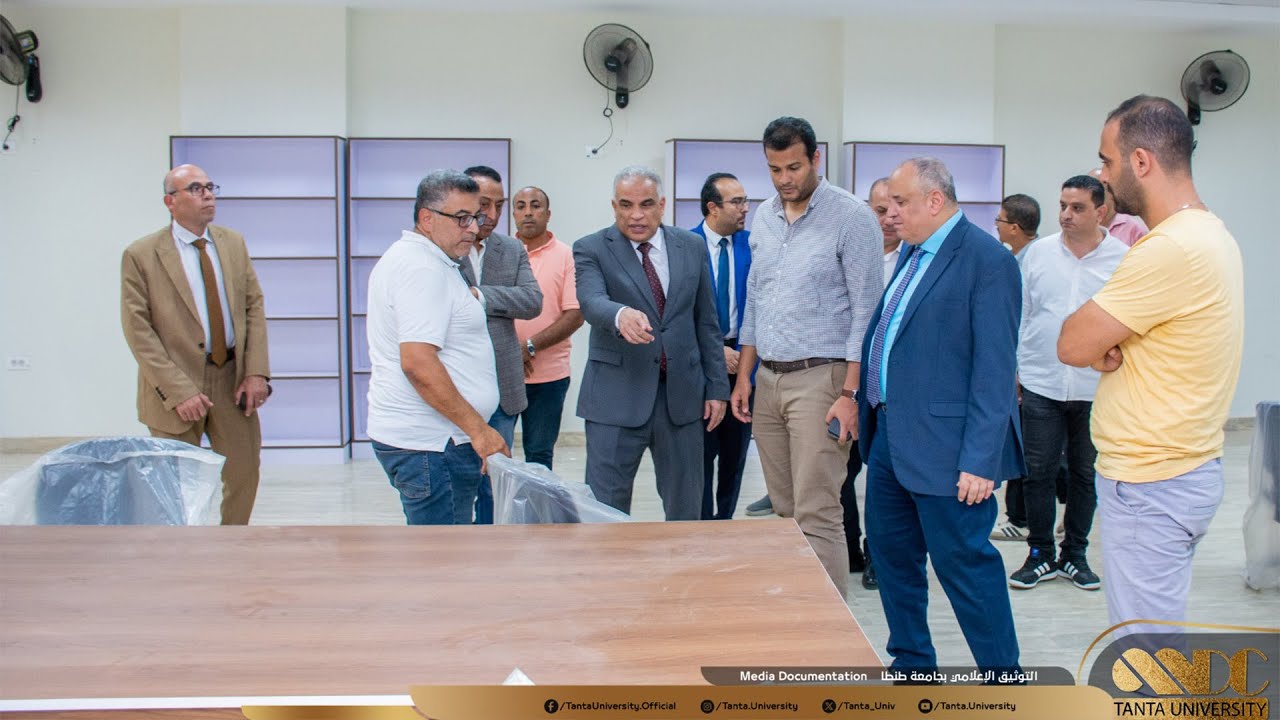 رئيس الجامعة يتفقـد تجهيزات جامعة طنطا الأهلية 16 - 8 - 2025