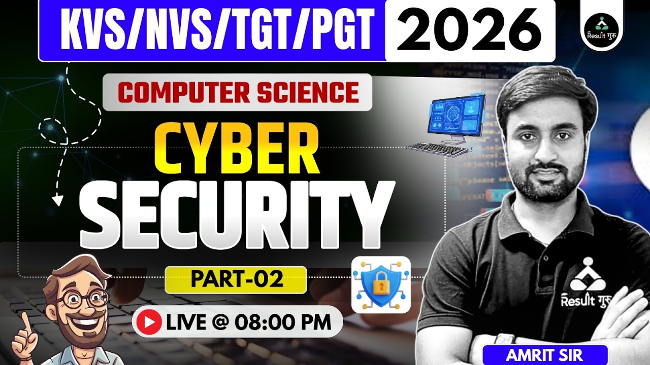 P-2 | Cyber Security | KVS/NVS Computer Important Questions | KVS/NVS & LT Grade 2026 | Result Guru