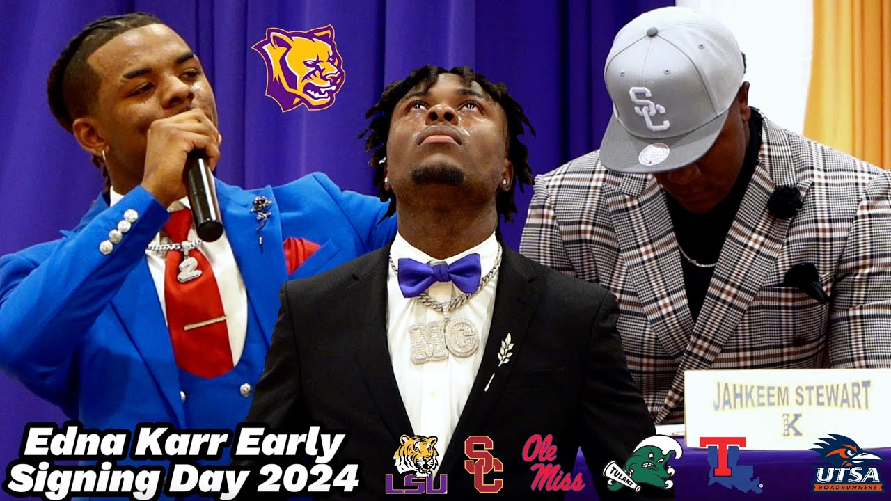 5-Star Jahkeem Stewart to USC, 4-star TaRon Francis to LSU Highlight NSD || Edna Karr Early SD 2024