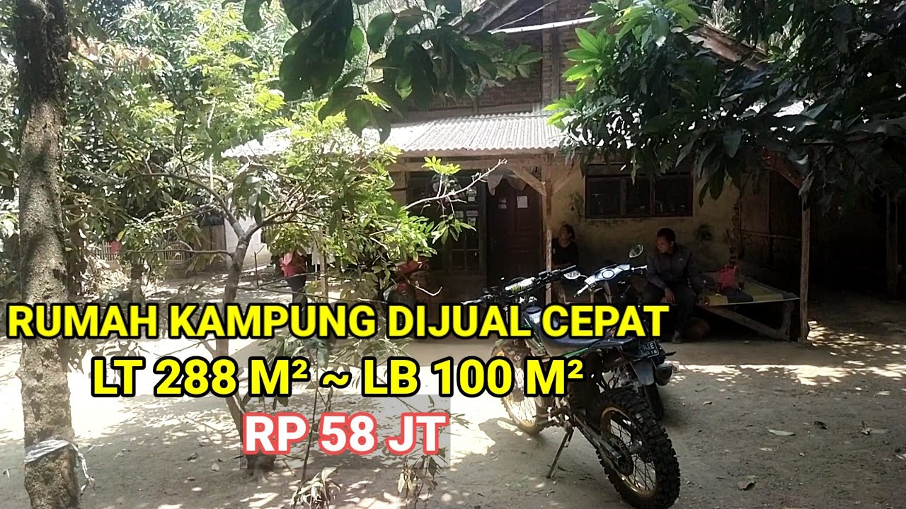 RUMAH KAMPUNG DIJUAL UNTUK BAYAR  HUTANG, RP 58JT, LT 288 M², LB 100 M², CARIU ~ BOGOR  (TERJUAL)