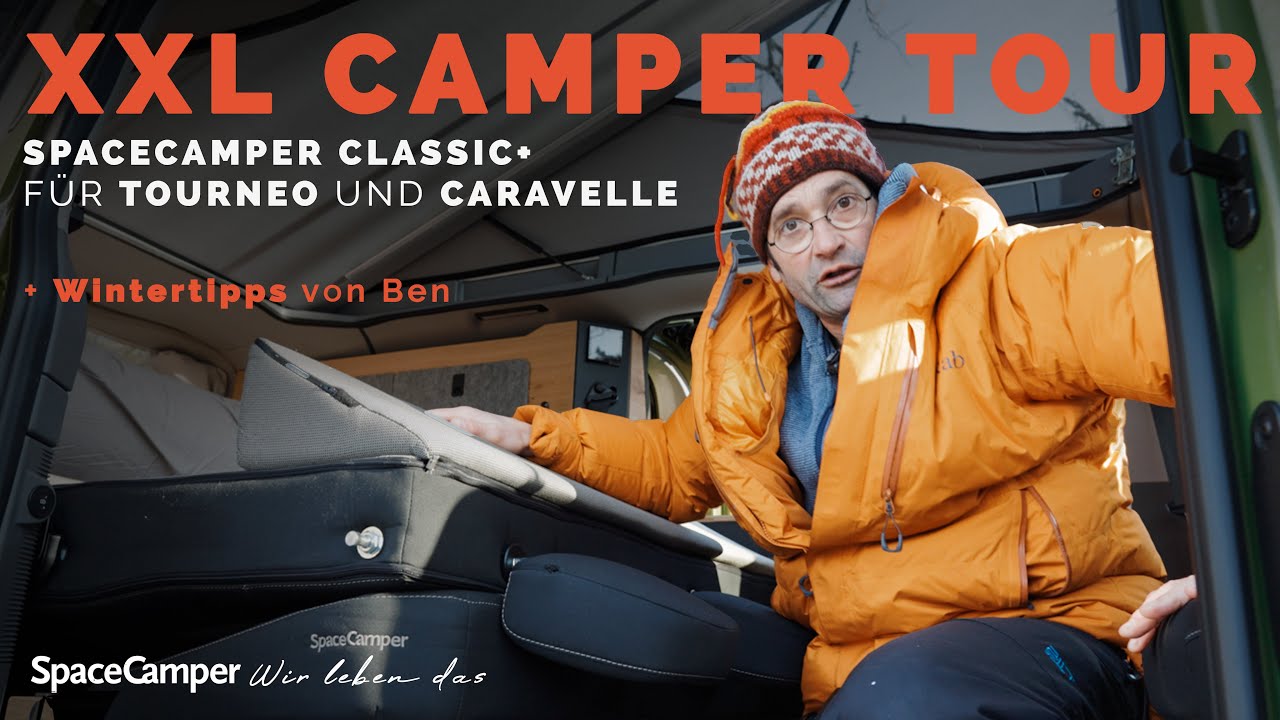 Camper Roomtour im SpaceCamper Classic+ New Caravelle und Ford Tourneo - mit Wintertipps vom Profi!