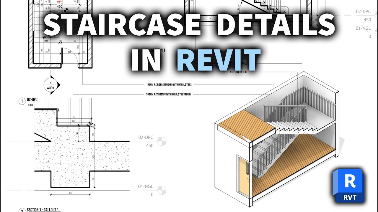 Детали лестницы в Revit 2024