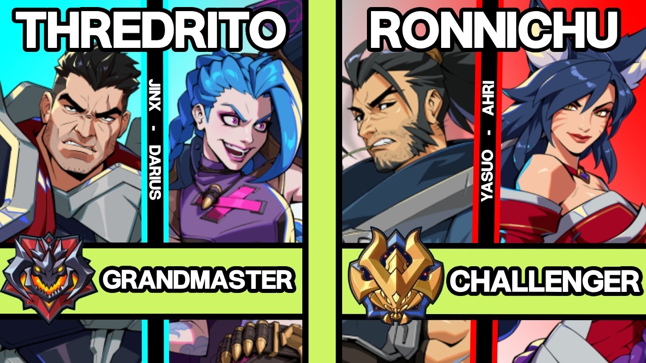 2XKO ▰ THEREDRITO (Jinx-Darius) vs RONNICHU (Yasuo-Ahri) ▰ 2XKO Pro Replays