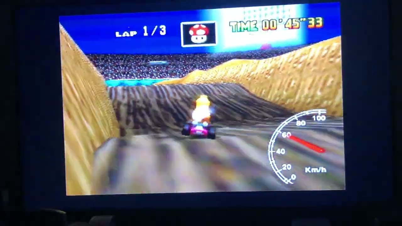 Mario Kart 64 - Wario Stadium FLap 1’27”55 PAL