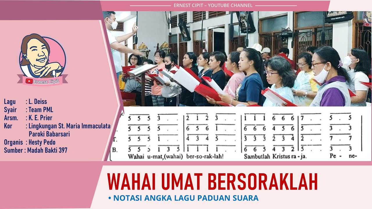 Lagu Minggu Palma yang meriah Wahai Umat Bersoraklah Madah Bakti 397