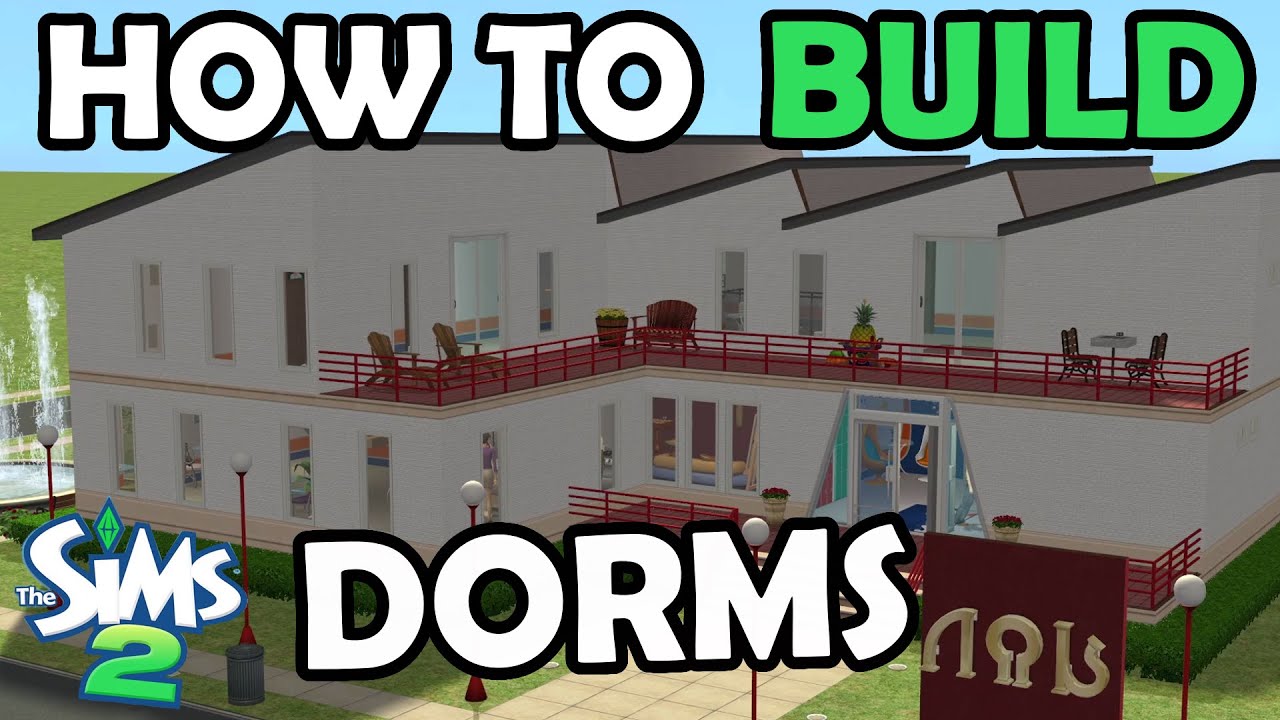 How To Build University Dorms In The Sims 2 | The Sims 2 Tutorial