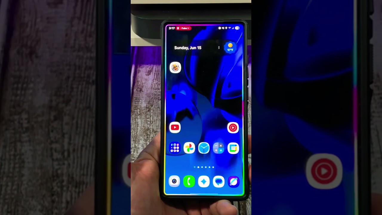 Потрясающая анимация Edge Lighting для Samsung Galaxy S25 Ultra
