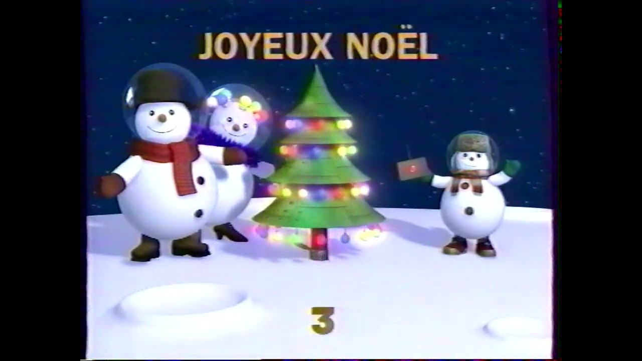 [France 3] Habillage de fêtes - Pubs - Bande Promo Noël - 25 Décembre 2000