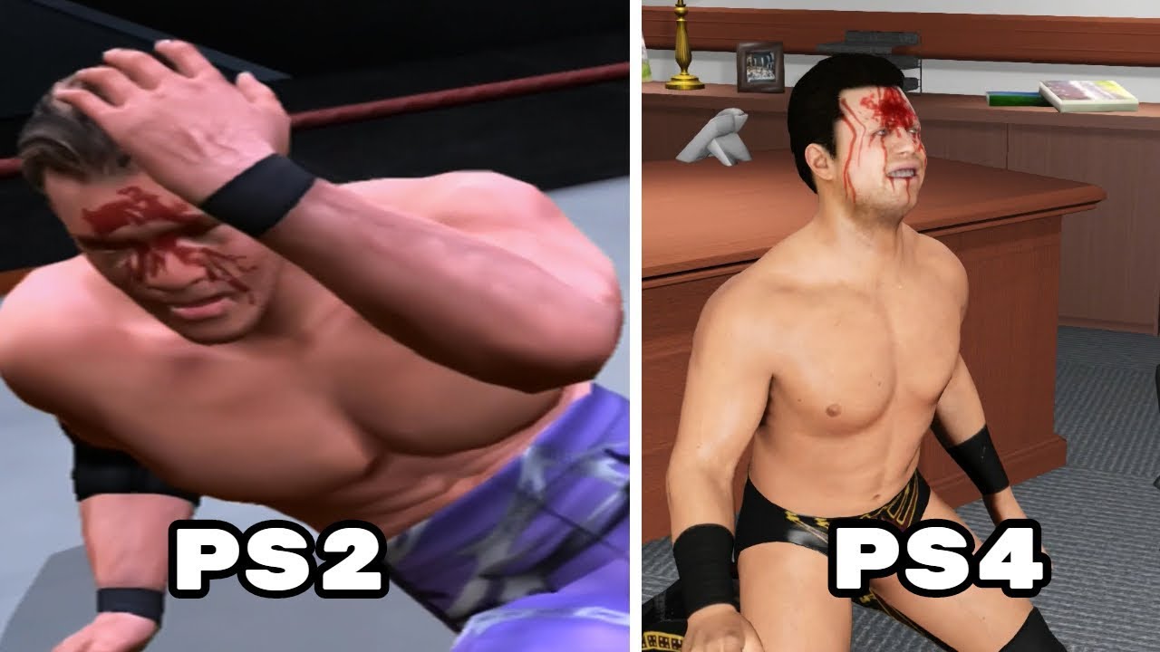The Evolution Of Being Busted Open In WWE Games