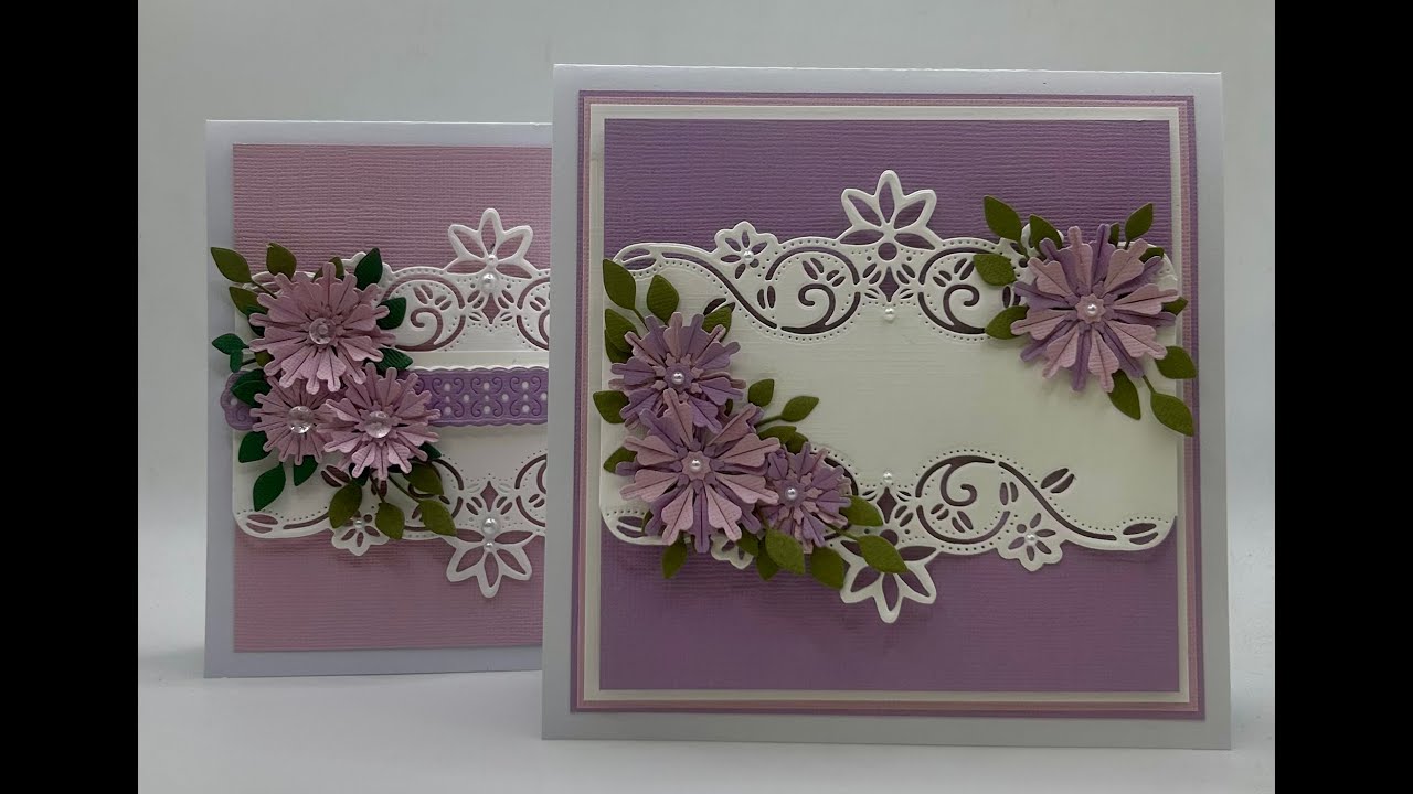 Slimline & Lace Card    JND514 Toscana Edgers