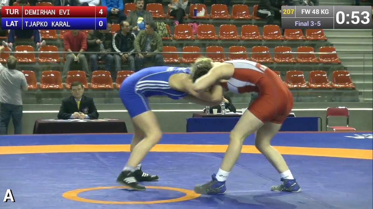 BRONZE FW - 48 kg: Evin DEMIRHAN (TUR) df. Karalina TJAPKO (LAT), 8-0