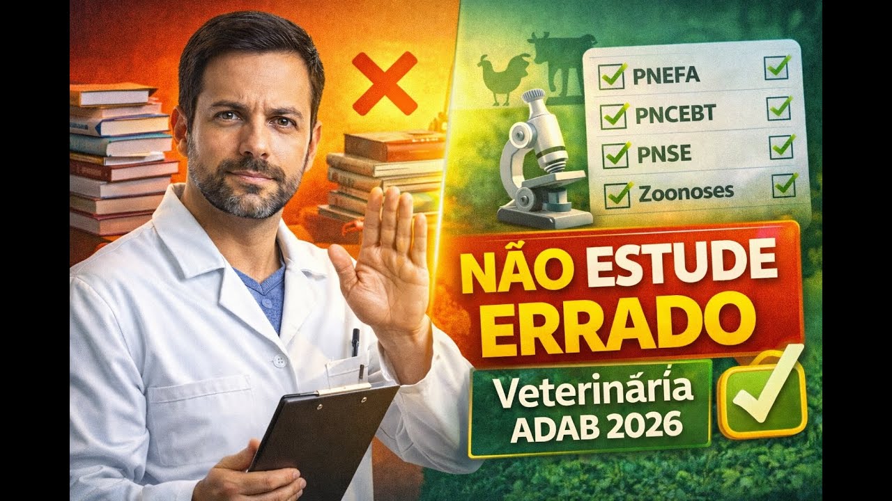 Concurso ADAB 2026 (Veterinária): Tudo o que Cai na Parte Específica do Edital