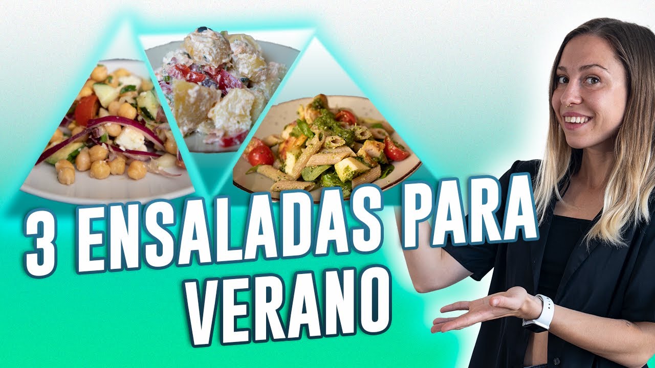 3 ENSALADAS DE VERANO FRESCAS, ORIGINALES Y FÁCILES 🥗