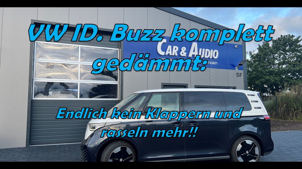 VW ID. Buzz dämmen | komplett gedämmt inkl. Himmel, Dach, Boden, Türen, Heckklappe, Verkleidungen