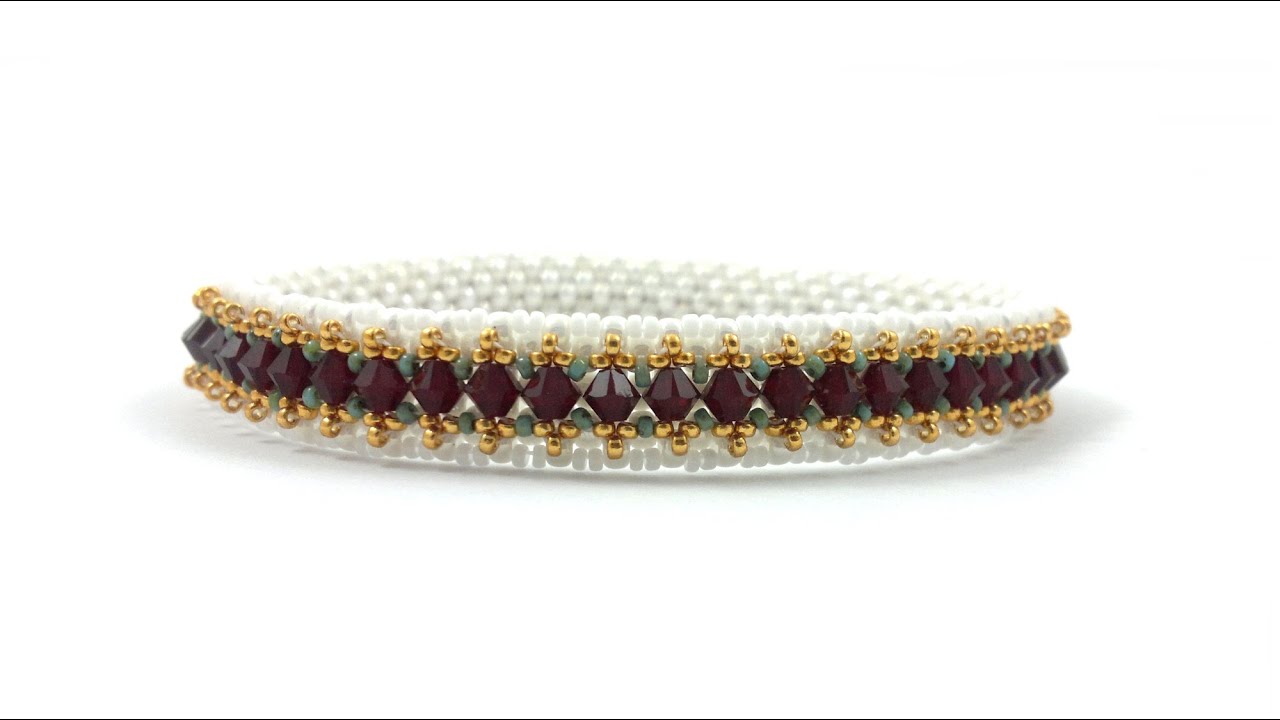 Beading4perfectionists: Victorian bracelet / bangle  beading tutorial