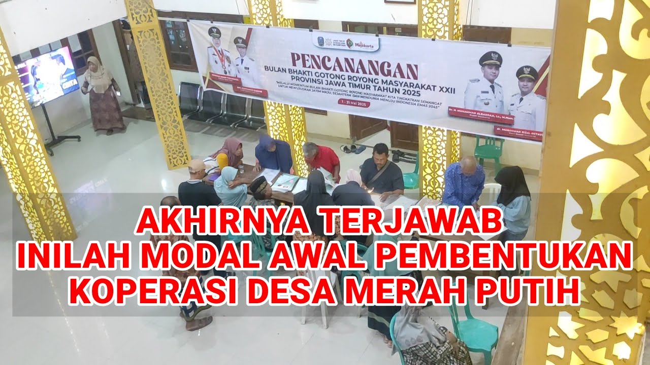 Akhirnya Terjawab Inilah Modal Awal Pembentukan Koperasi Desa Merah Putih