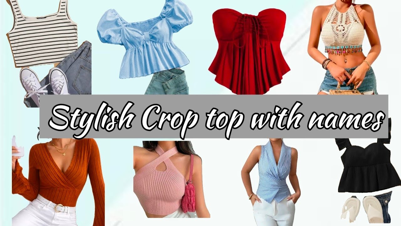 Trendy crop top with names 💗🪷✨🦢#fashion #trending #croptop #meesho #style #viral #video #stylish 